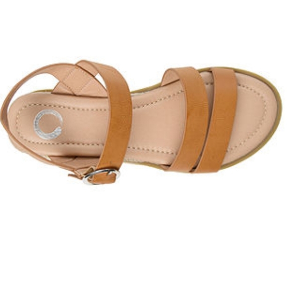 EUC Journee Collection Women's Nikki Wedge Espadrille Sandal Size 8 - Picture 2 of 10